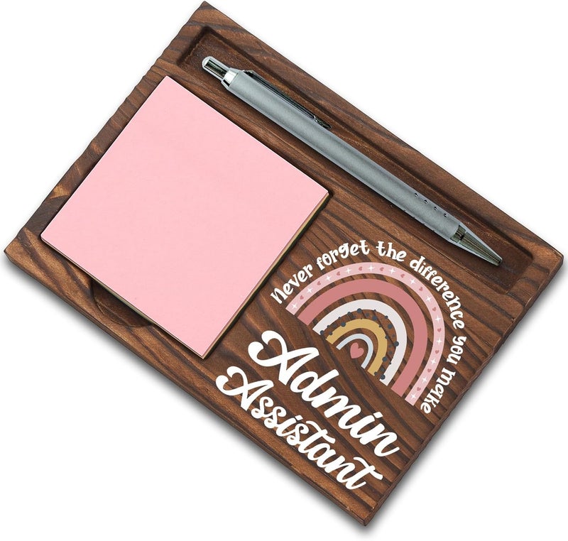 SunyJone Admin Assistant Gifts, Thank You Appreciation Gifts for Administrative Professionals Week Graduation Birthday Christmas Office Desk Self-Stick Note Pad Holders SBB17 - Image 1